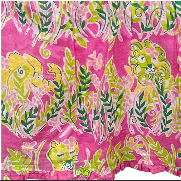 Lilly Pulitzer Pink Millionaire's Row Shopper Skirt Size XS Women Tiered - Picture 5 of 7